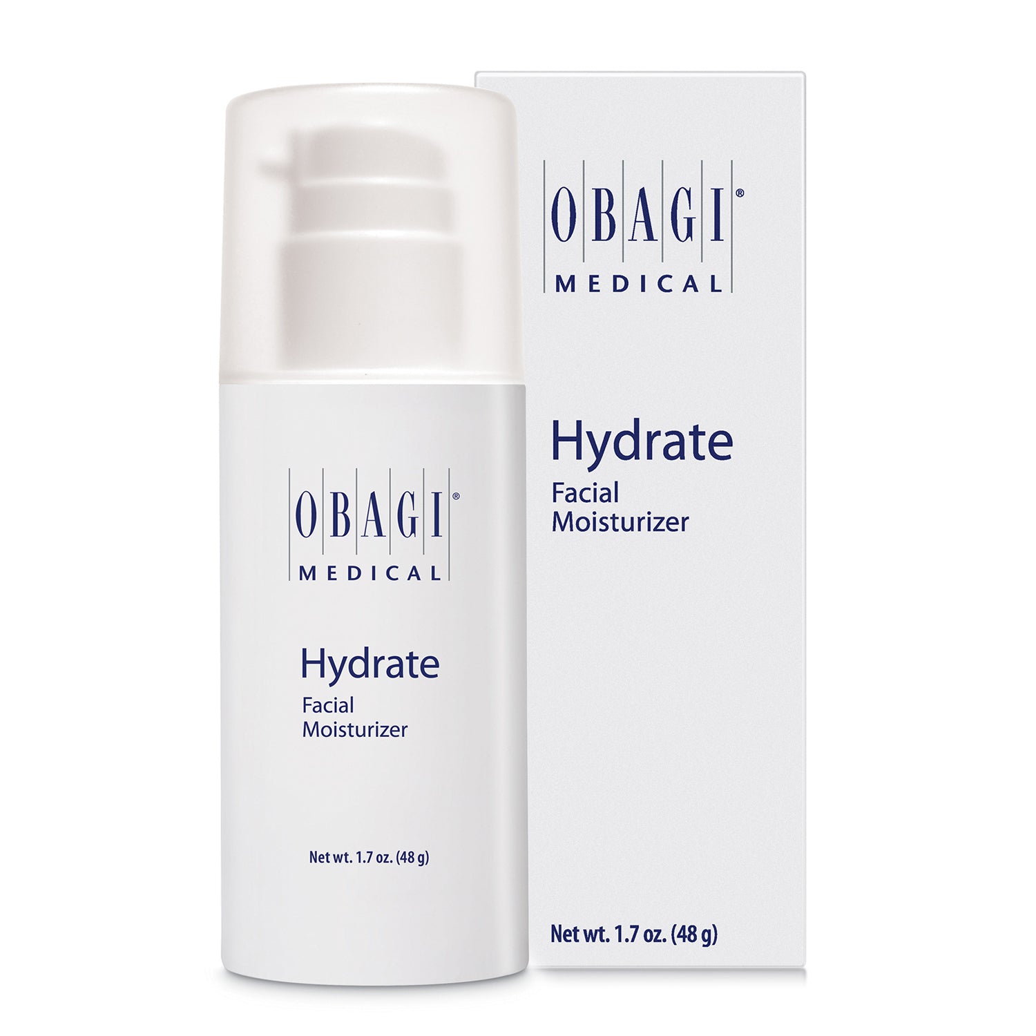 Obagi Hydrate Facial Moisturizer from MyExceptionalSkinCare.com Bottle and Box Only