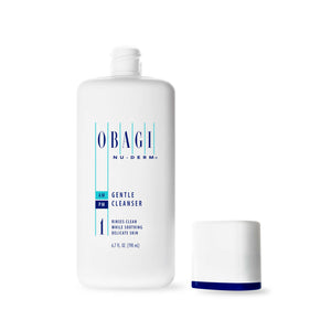 Obagi Nu-Derm Gentle Cleanser from MyExceptionalSkinCare.com Bottle and Cap