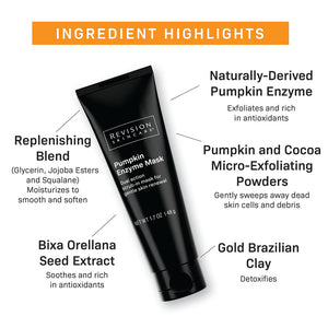 Revision Skincare Pumpkin Enzyme Mask from MyExceptionalSkinCare.com Ingredient Highlights